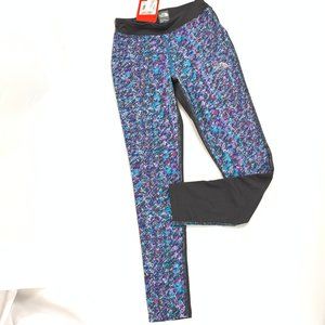 North Face leggings blue purple gray full